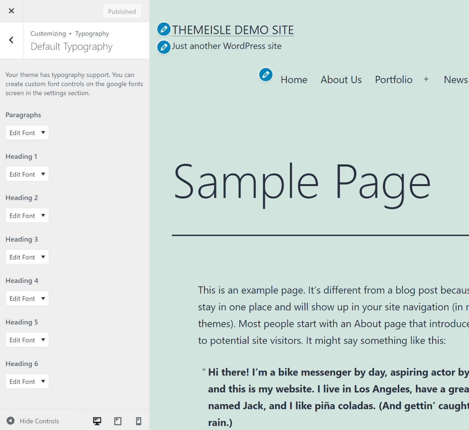 How to change font in WordPress theme using Google Fonts