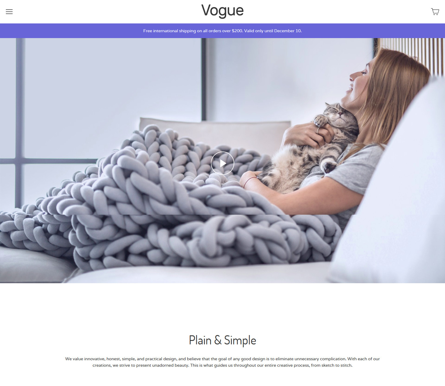 vogue Shopify theme