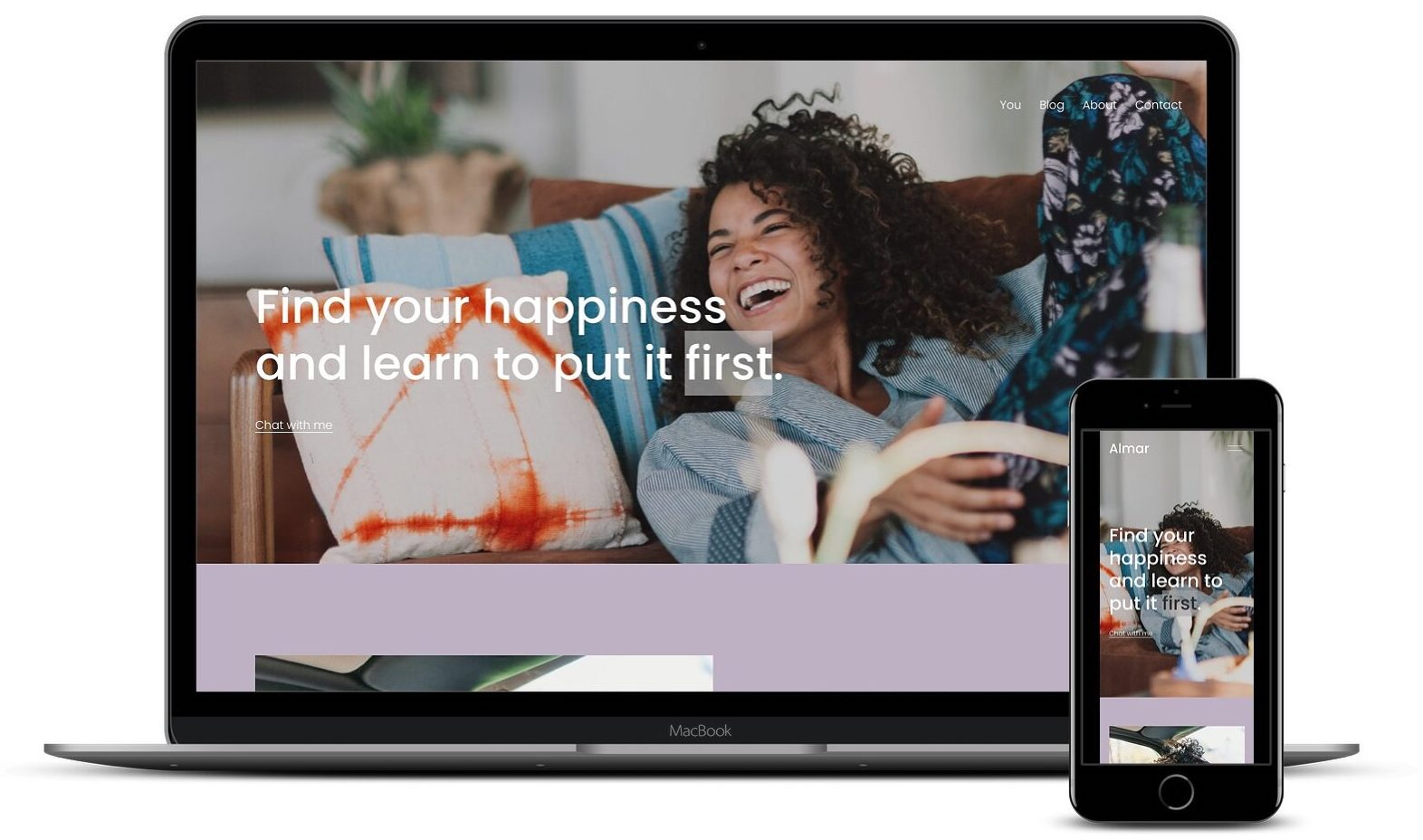 Almar one of the best Squarespace templates for professionals