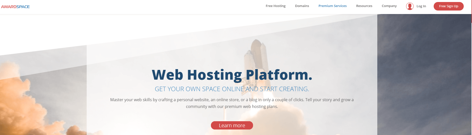 AwardSpace web hosting platform.