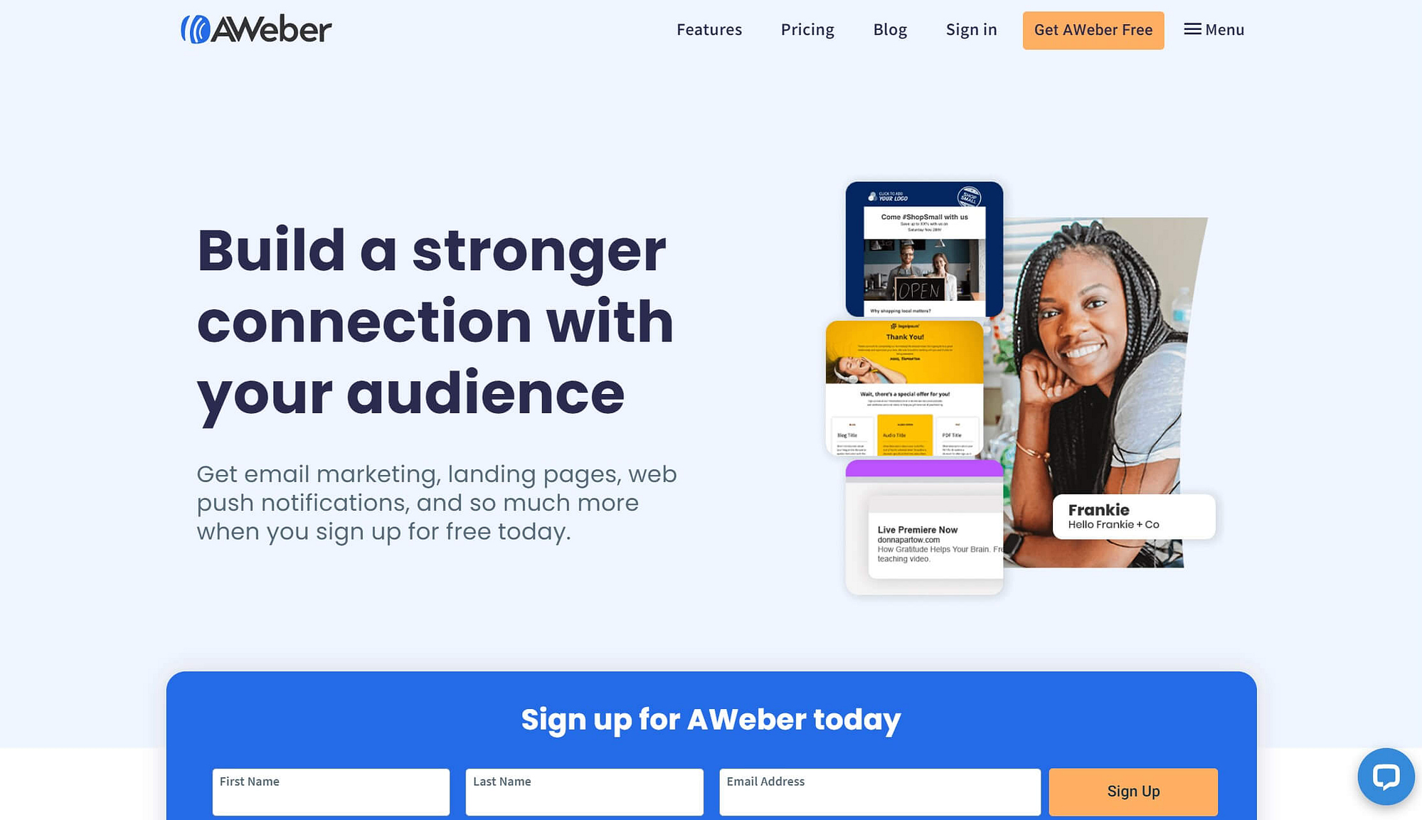 The AWeber email autoresponder tool.