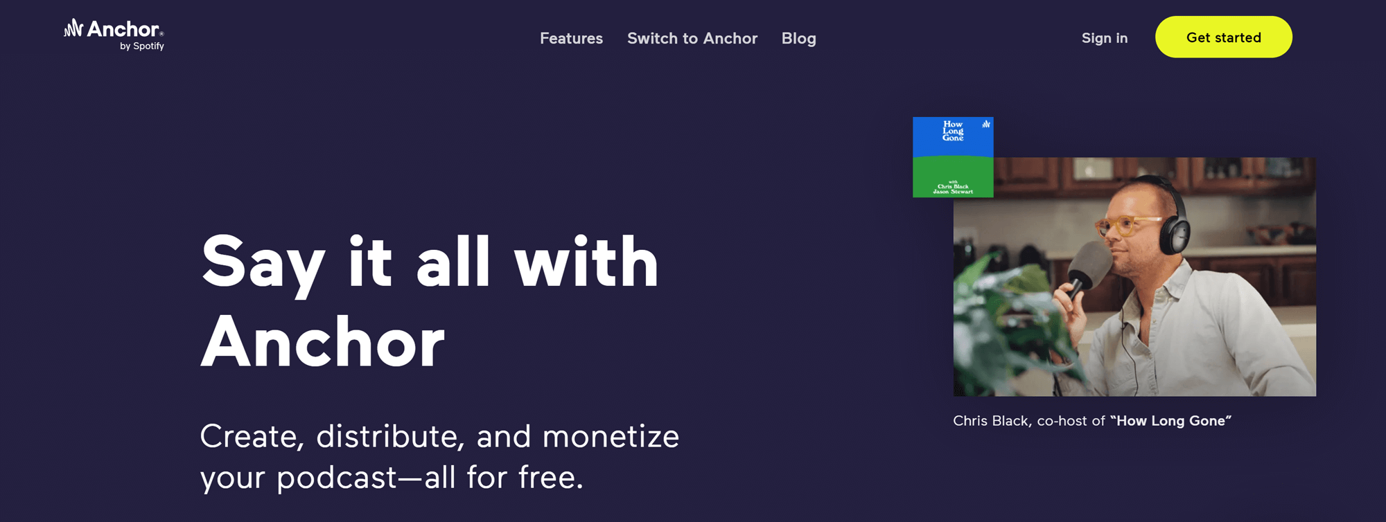 Best free podcast hosting: Anchor