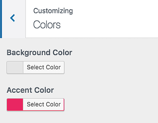 customizer colors