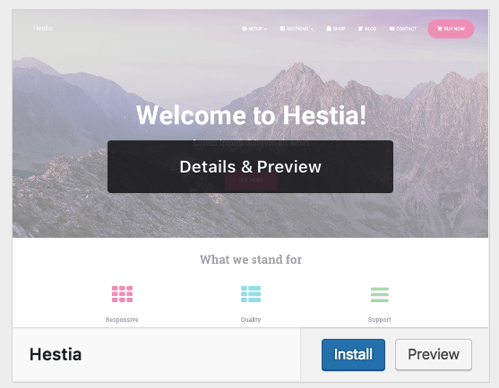 install hestia