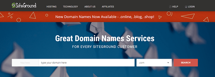 best domain registrars: SiteGround