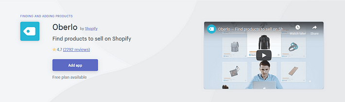 Shopify app for dropshipping