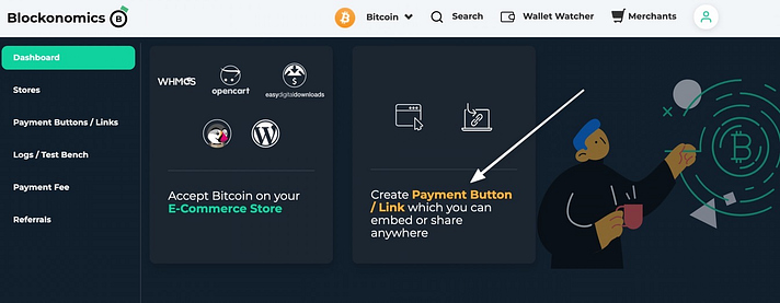Accepter Bitcoin sur WordPress avec des boutons de paiement intégrables 