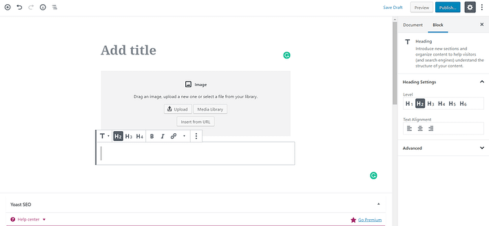The WordPress block editor makes it easy to create a website for your small business