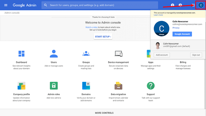 Google Workspace (G Suite) Admin Console