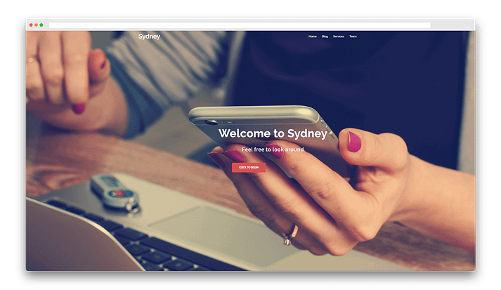 The Sydney theme demo, which works great with Elementor