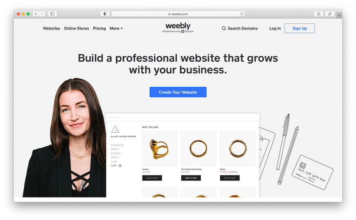 Best free blog sites: Weebly