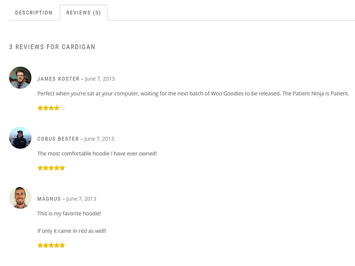 product reviews