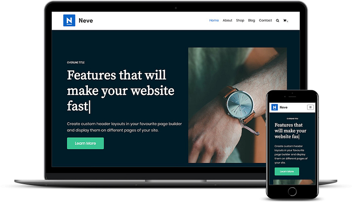 Neve is one of the best free WordPress blog themes