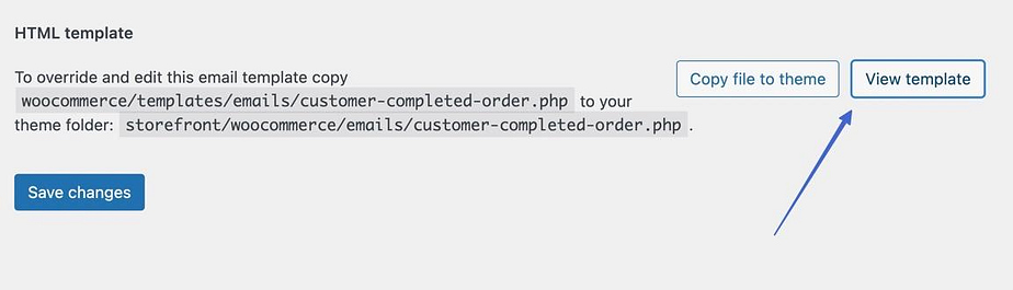 view template to customize WooCommerce emails