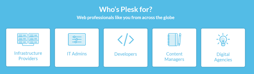 Plesk homepage