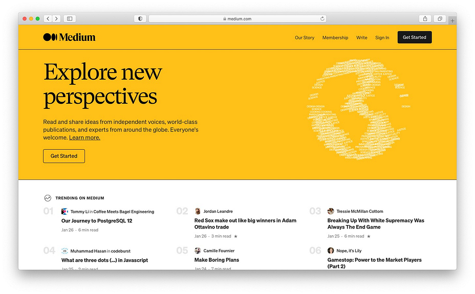 Best free blog sites: Medium