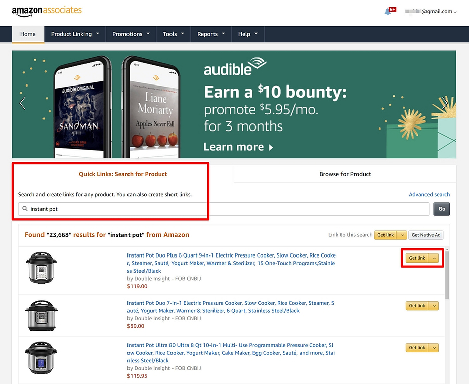 How to create Amazon affiliate links