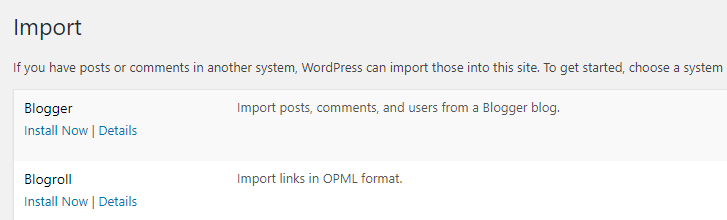 Use the Blogger importer to migrate to wordpress