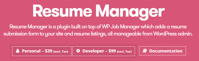 The Resume Manager extension can enhance your WordPress job board