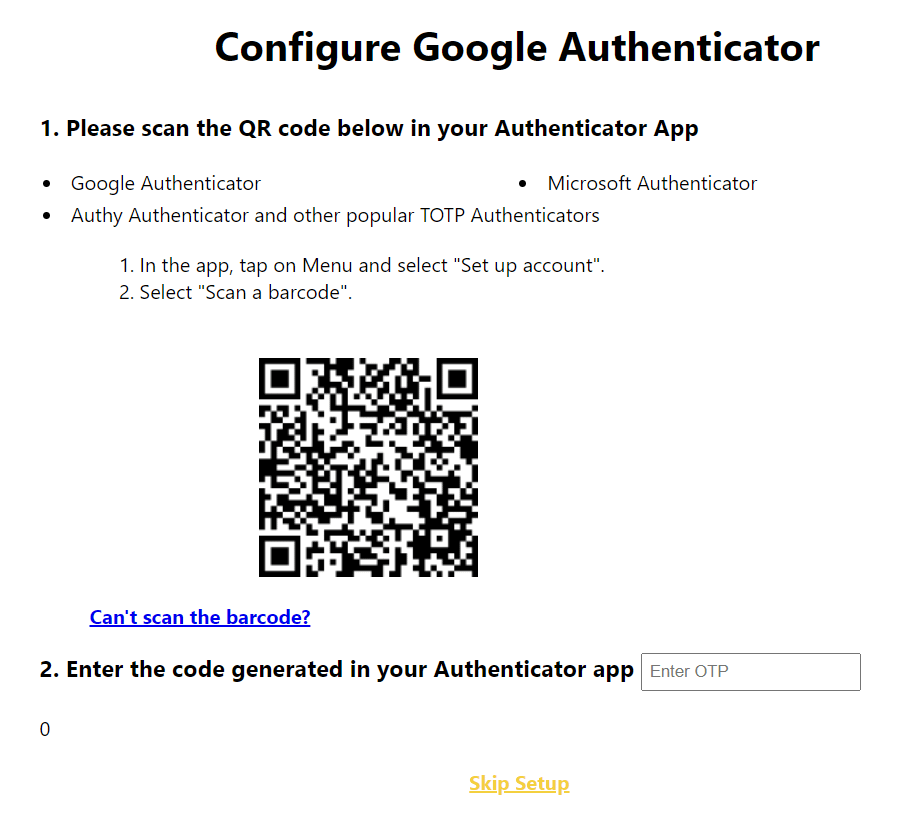 2fa google authenticator