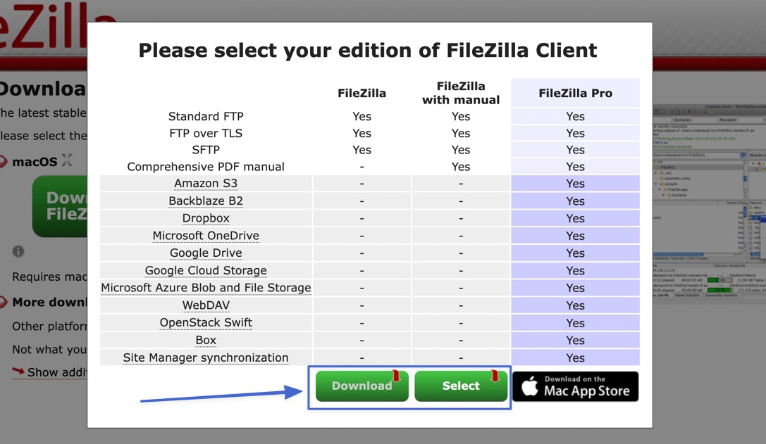 install filezilla on mac