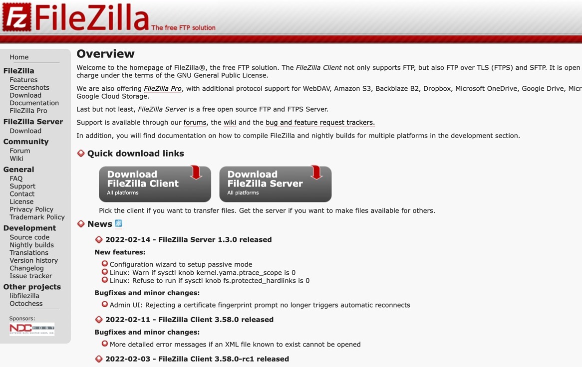 filezilla for mac is off screen