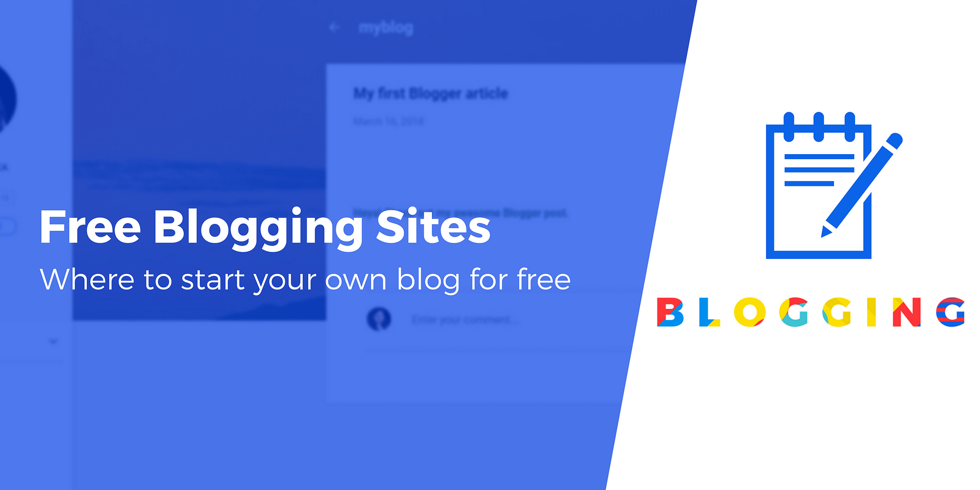 create a blog for free online