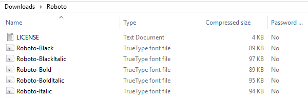font names and examples font names and examples