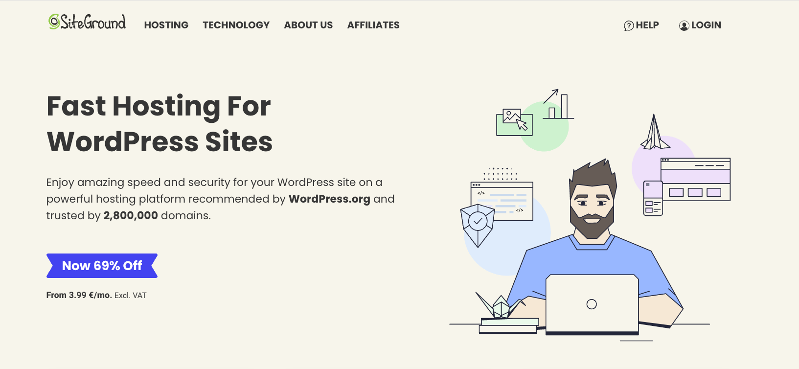 Fastest WordPress hosting: SiteGround