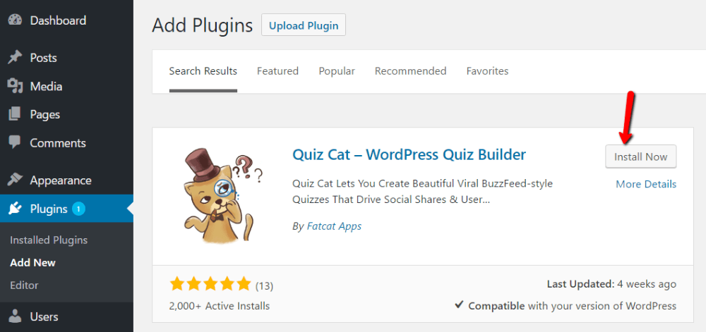 how to create a WordPress quiz
