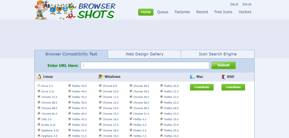 Browsershots can help you complete the website launch checklist