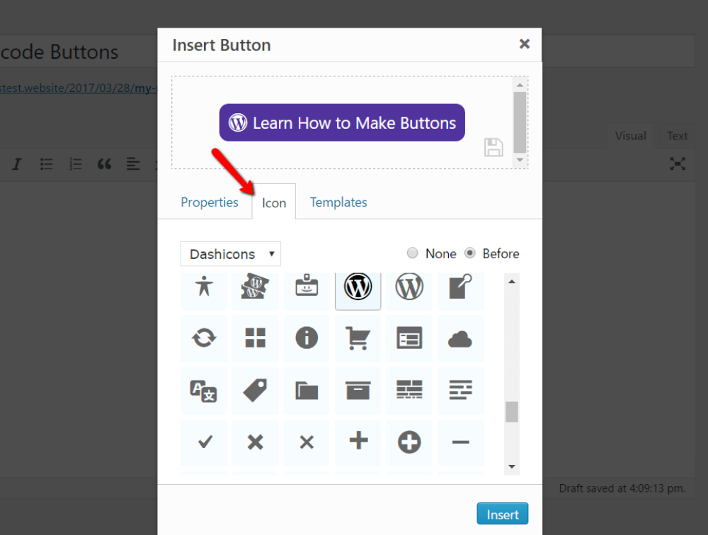 add icon to buttons