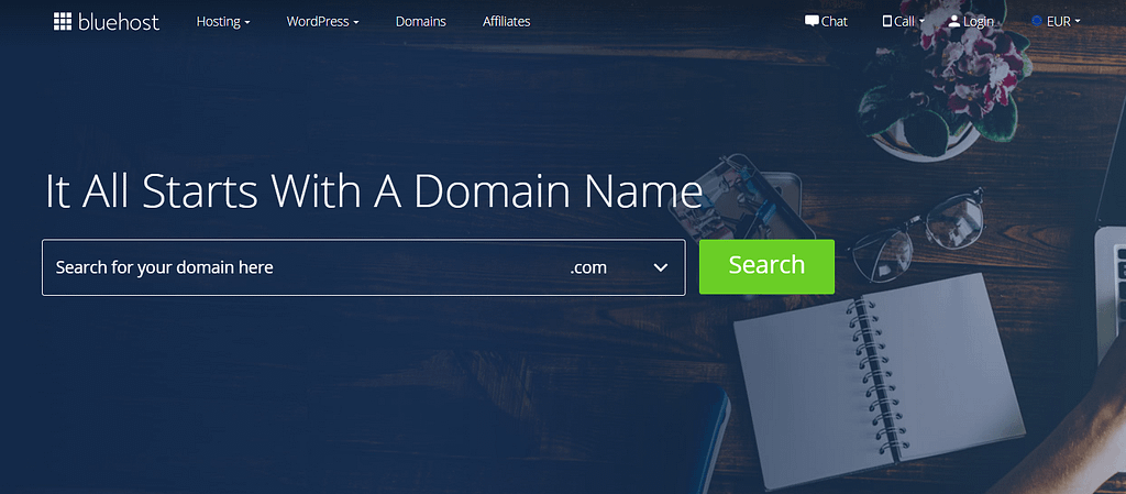 An example of a domain registrar