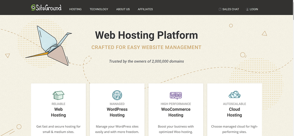Best web hosting Australia: SiteGround
