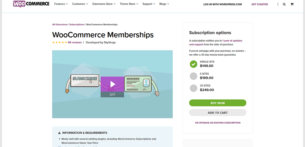 WordPress Membership Plugins: WooCommerce Memberships
