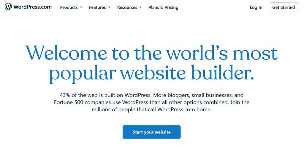 WordPress.com là công cụ xây dựng trang web tốt nhất cho tiếp thị liên kết nếu bạn quan tâm đến phần mềm WordPress