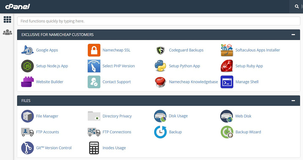 Restore WordPress from Backup - cPanel Control Panel
