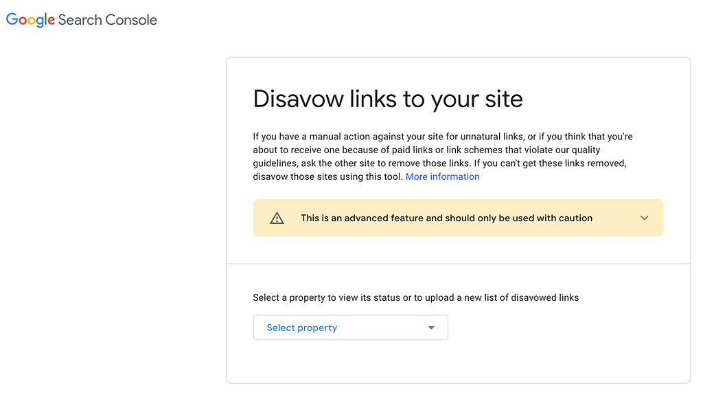 Từ chối liên kết đến trang web của bạn trong Google