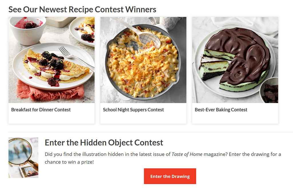 contests - user-generated content examples