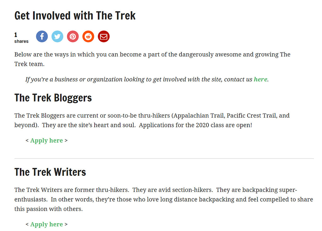 the trek user-generated content examples 