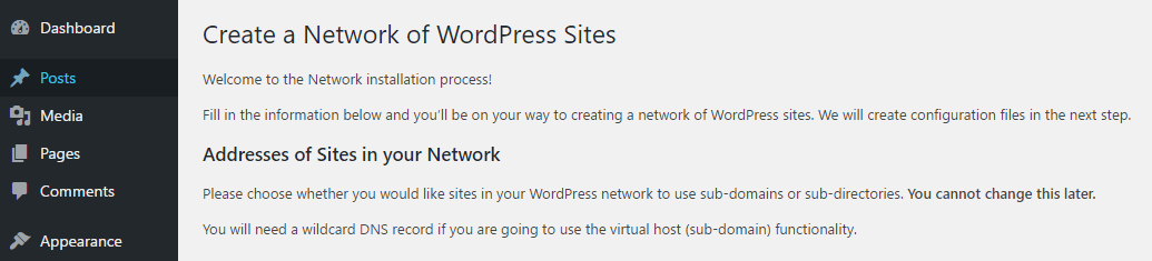 What Is WordPress Multisite: Setting up a Multisite network.