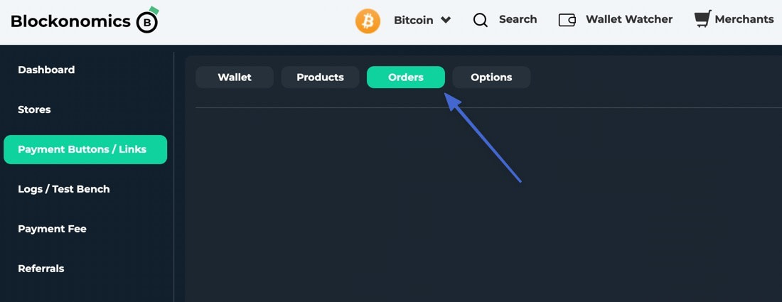 check orders after you accept Bitcoin on WordPress