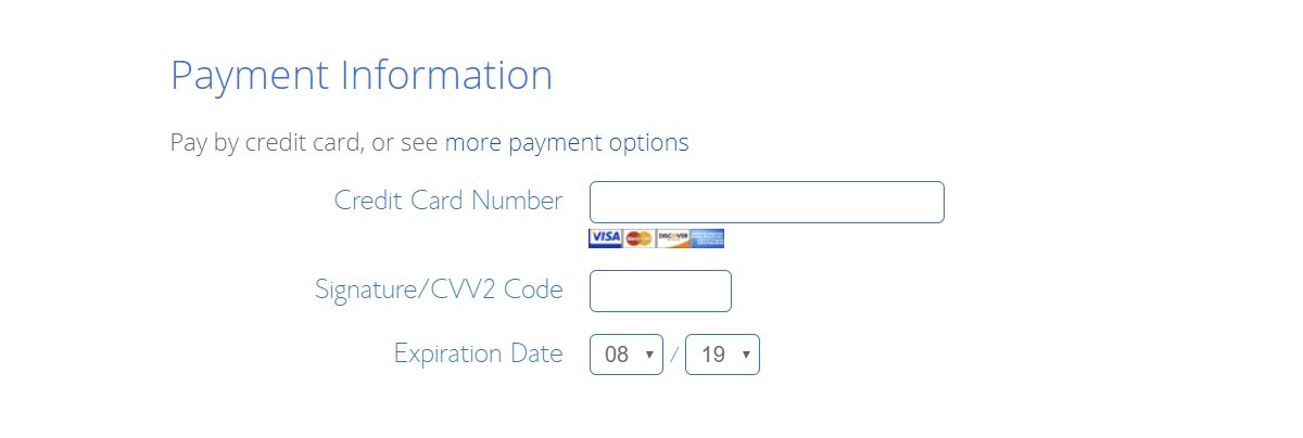 Payment Info