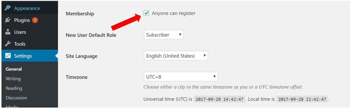 User Registration in WordPress