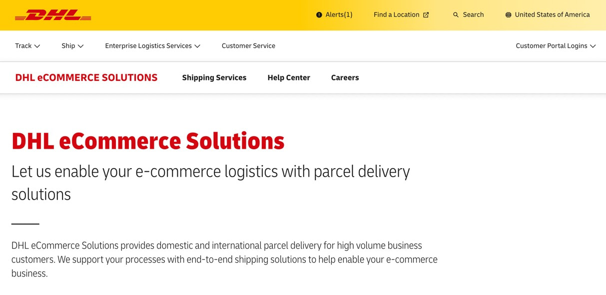 Các giải pháp thương mại điện tử của DHL