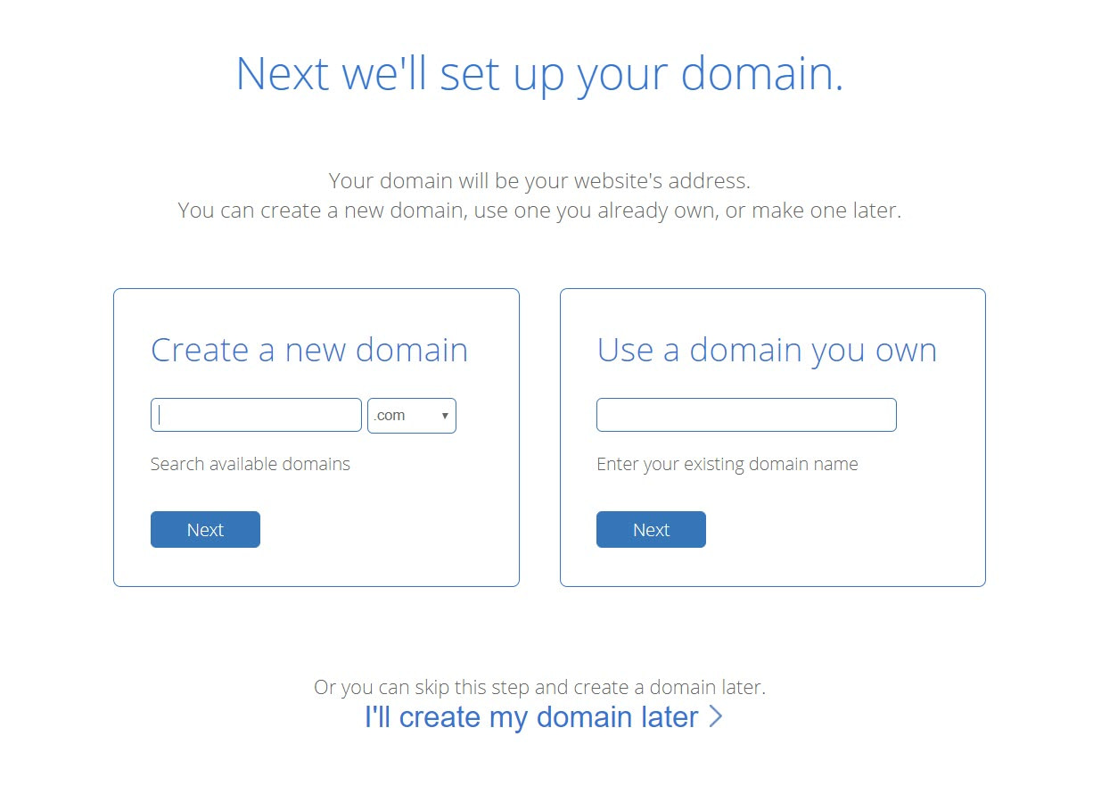 Create your domain name