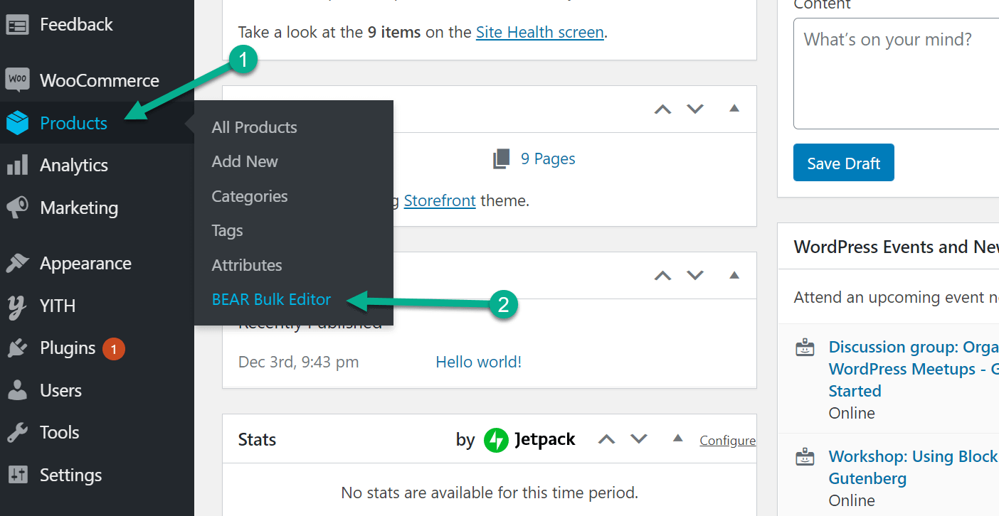 The BEAR plugin to bulk edit WooCommerce products