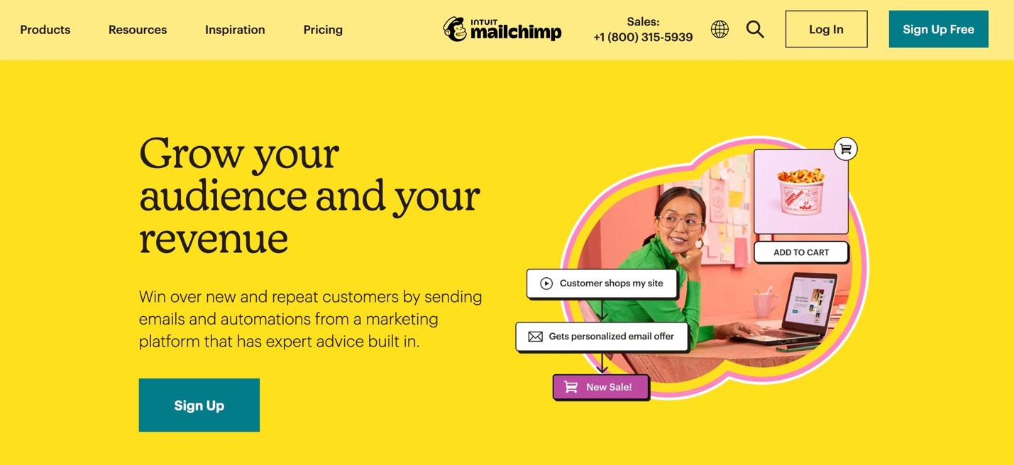 Mailchimp dịch vụ tiếp thị qua email miễn phí
