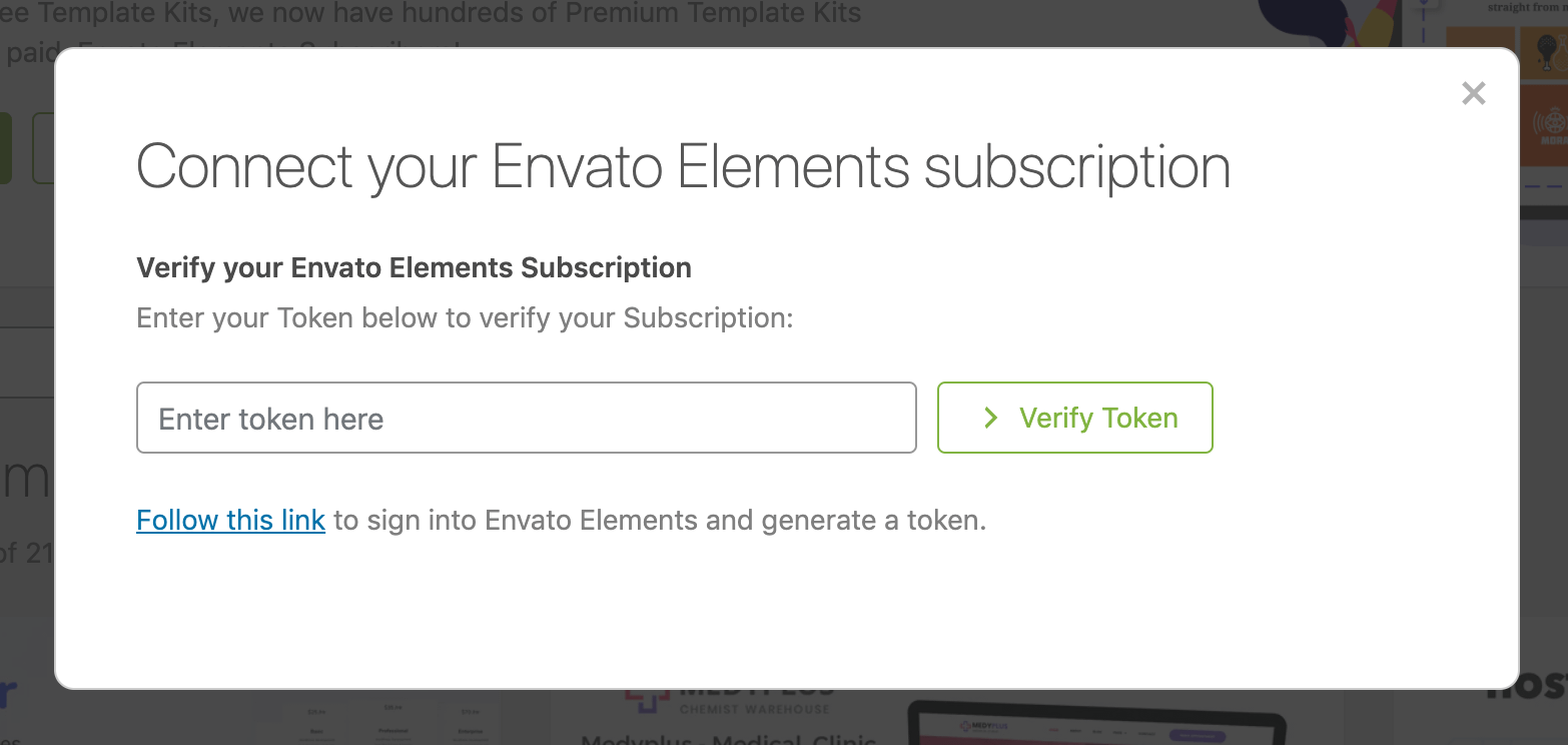 Envato Elements account verification.