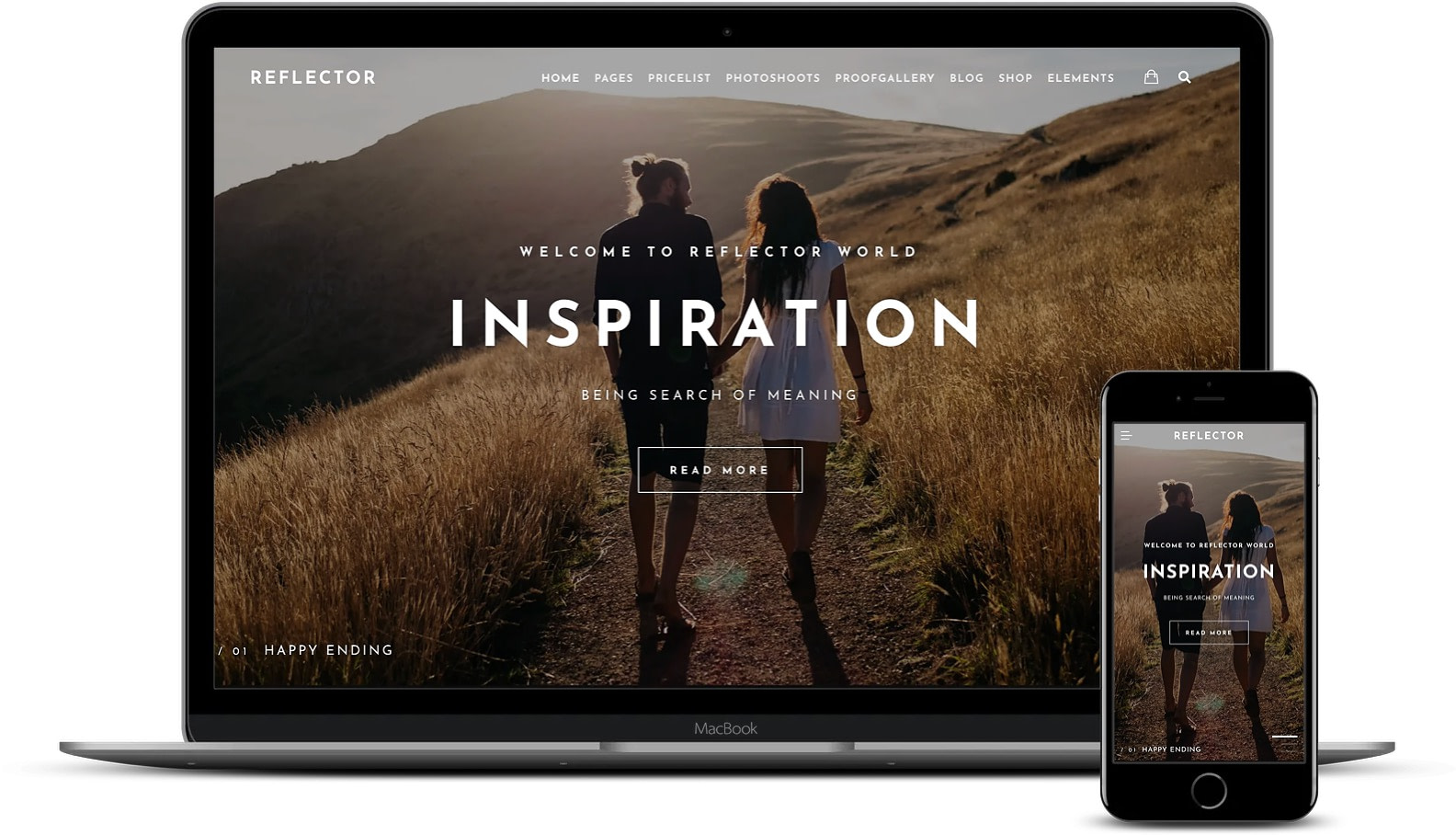 Reflector is a WordPress theme for photographers